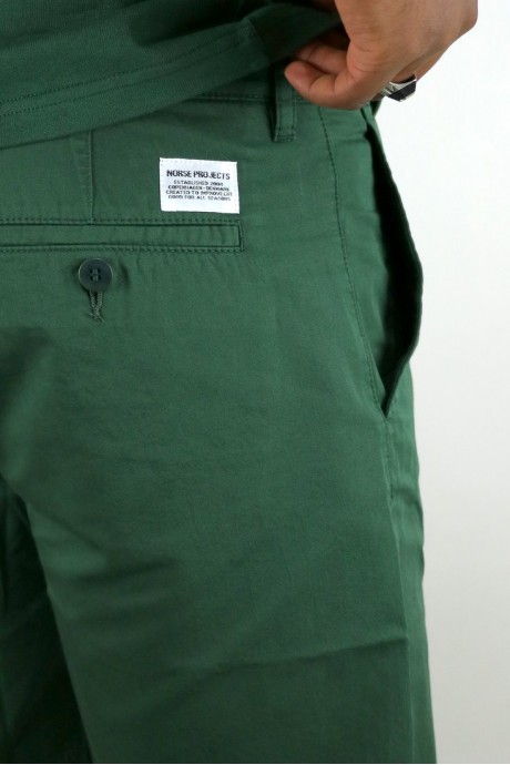 Aros Light Twill Shorts Dartmouth Green Norse Projects