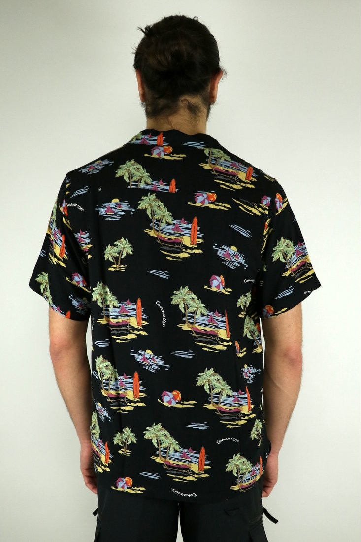 S/S Beach Shirt Black Carhartt Wip - Genki Shops