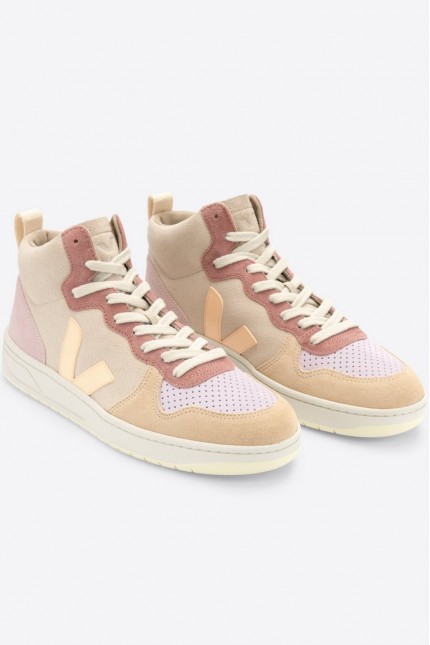 Basket V15 Suede Multico Peach Veja