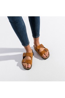 Arizona Suede Leather Mink Birkenstock