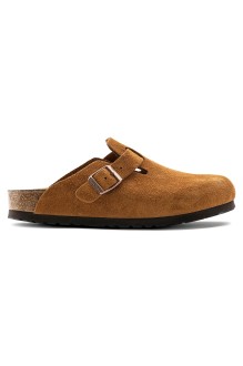 Boston Leather Suede Mink Birkenstock