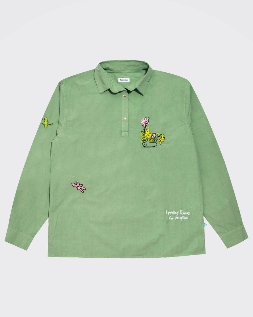 Snap Shirt Fruit Smoke Green Reception