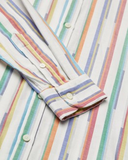 Chemise Tokyo Rainbow Multi Stripes Homecore