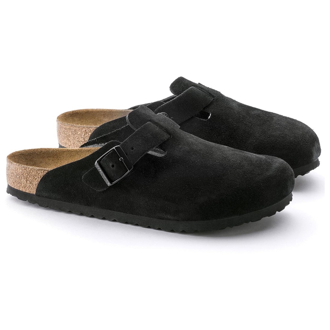 Boston Suede Black Birkenstock