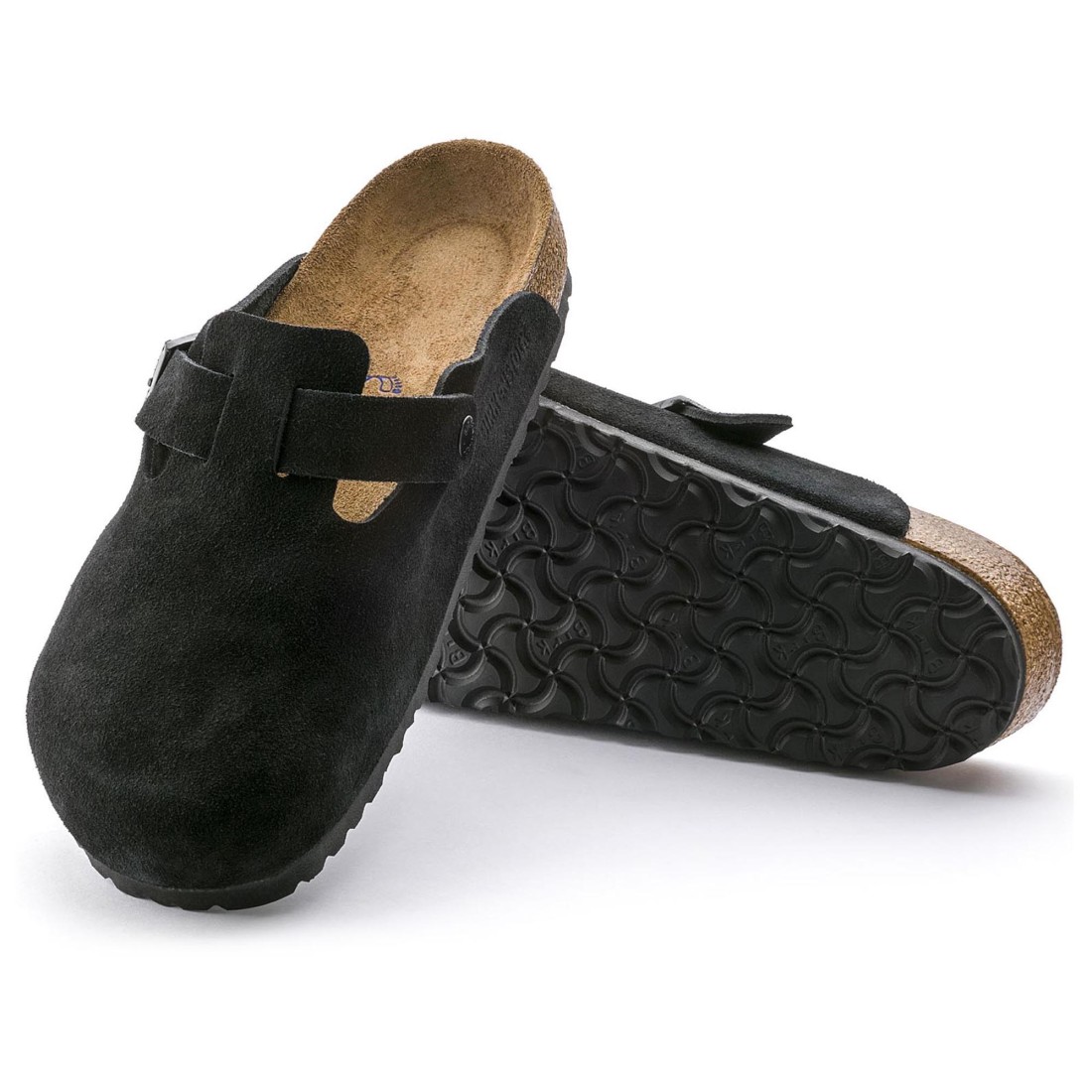 Boston Suede Black Birkenstock