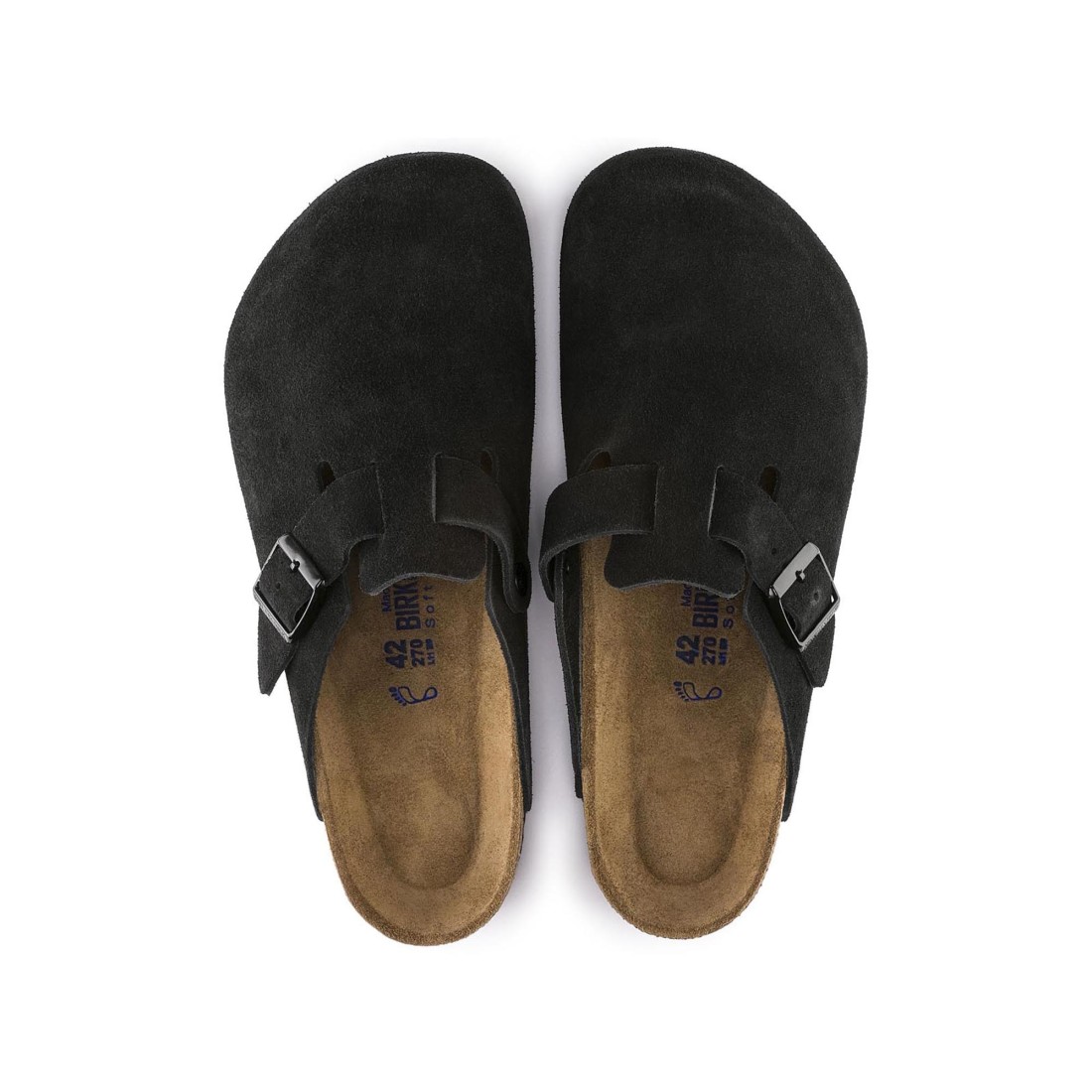 Boston Suede Black Birkenstock