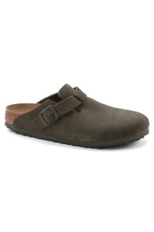 Boston Leather Suede Thyme Birkenstock