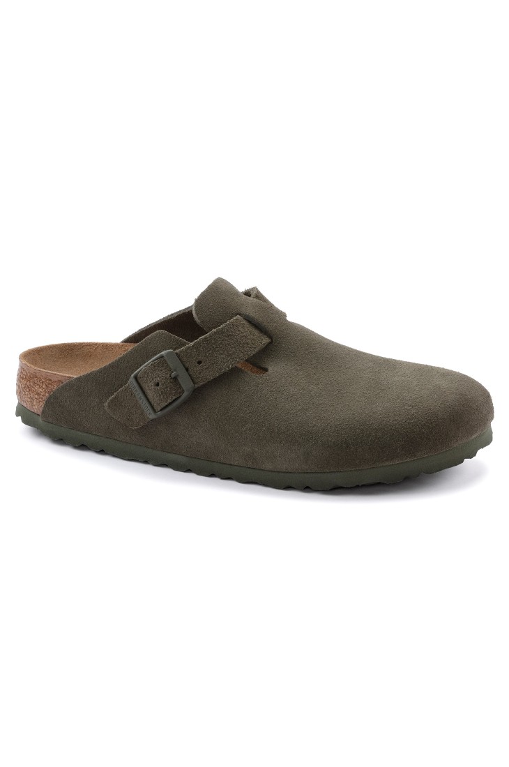 Boston Suede Thyme Birkenstock