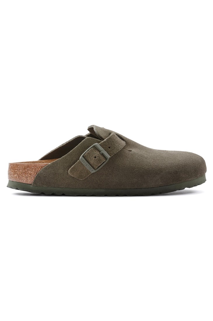 Boston Suede Thyme Birkenstock