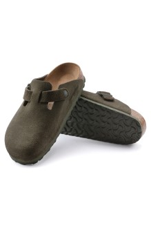 Boston Suede Thyme Birkenstock