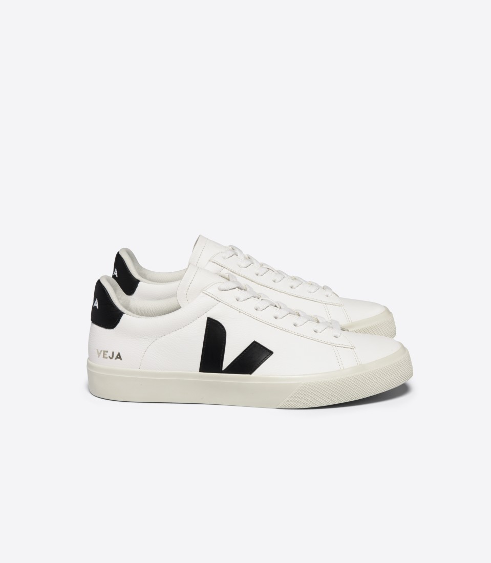 Campo Chromefree Leather Extra White Black Veja