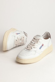 Basket Medalist Low Leather White / Brown Autry