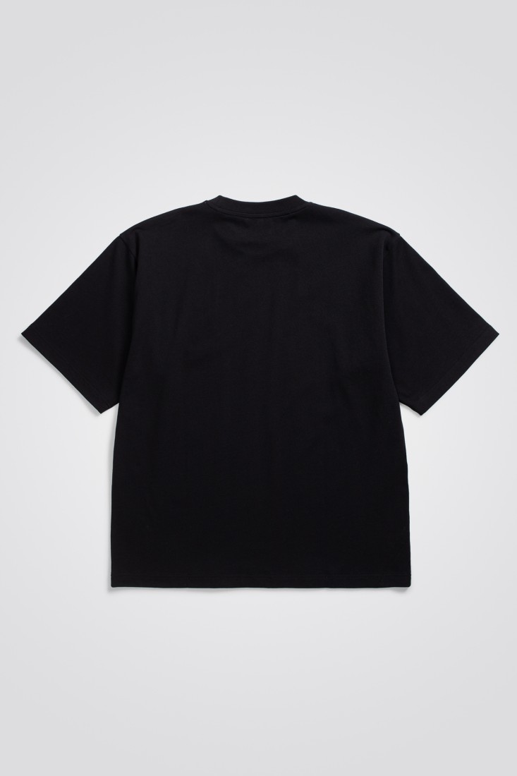 T-Shirt Simon Loose Organic Jersey N Logo Black Norse Projects