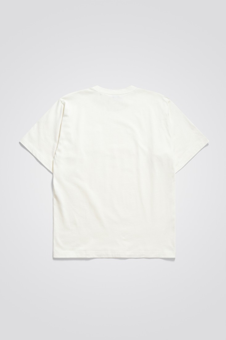 T-Shirt Simon Loose Organic Jersey N Logo Ecru Norse Projects