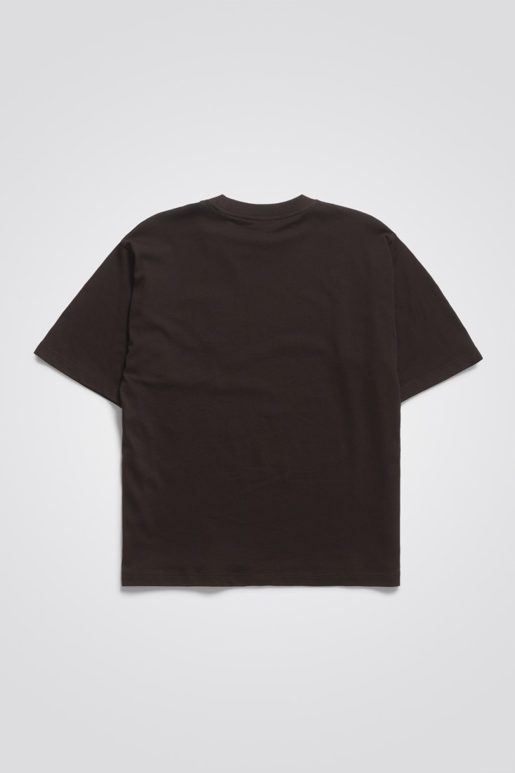 Simon Loose Organic Jersey N Logo T-Shirt Expresso Norse Projects