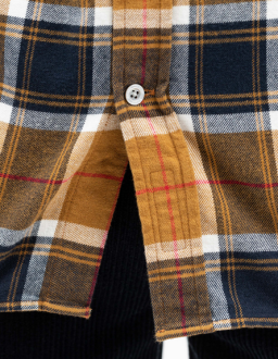 Anton Brushed Flannel Check Cumin Yellow Norse Projects