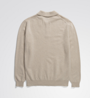 Marco Merino Lambswool Polo Oatmeal Norse Projects