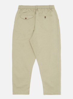 Pleated Track Pant Twill Stone Universal Works