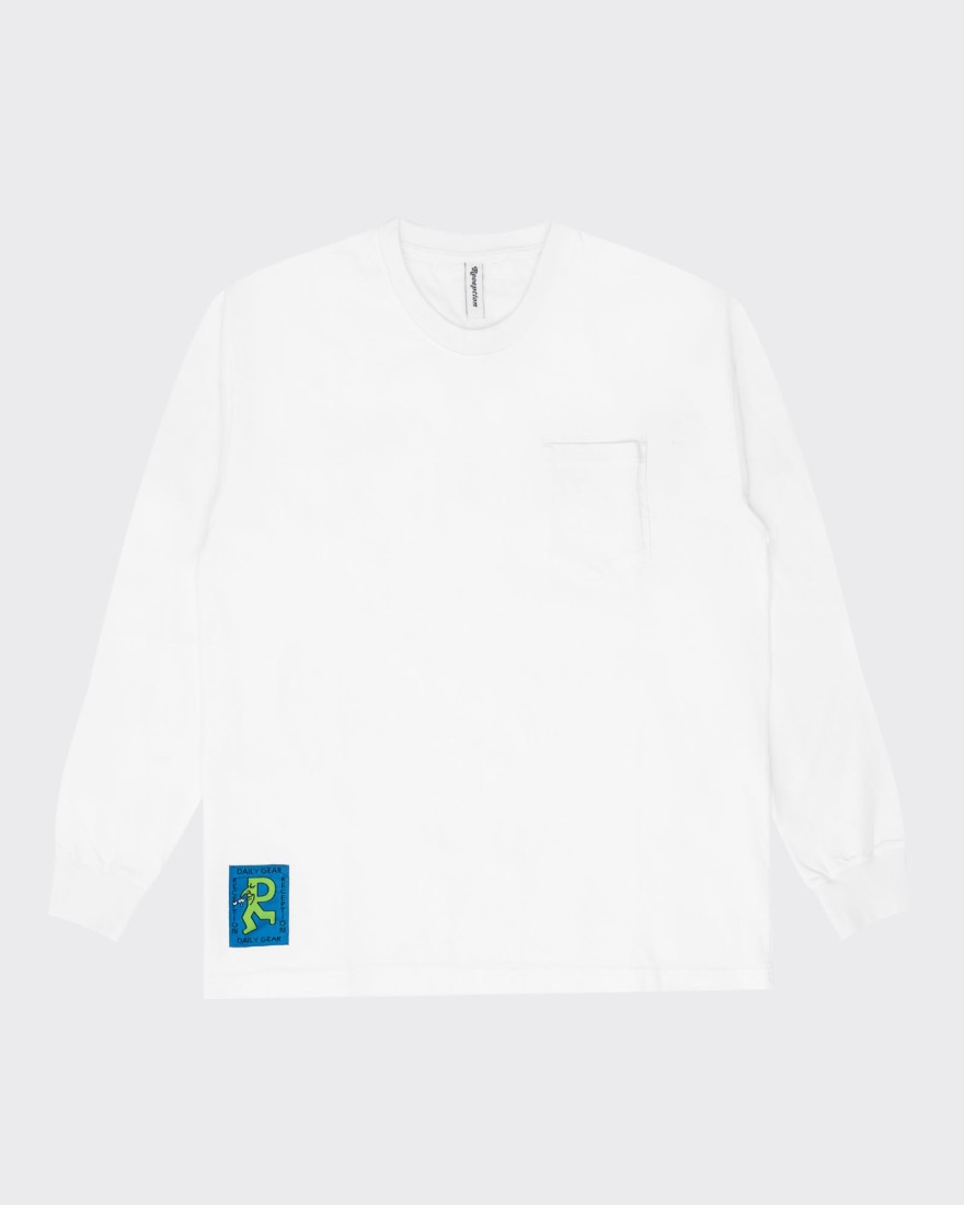 LS Rugby Pocket Tee White Reception