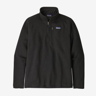 M's Better Sweater 1/4 Zip Black Patagonia