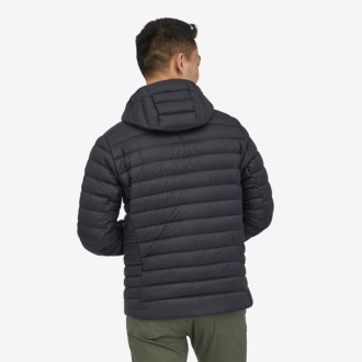 M's Down Sweater Hoody Black Patagonia