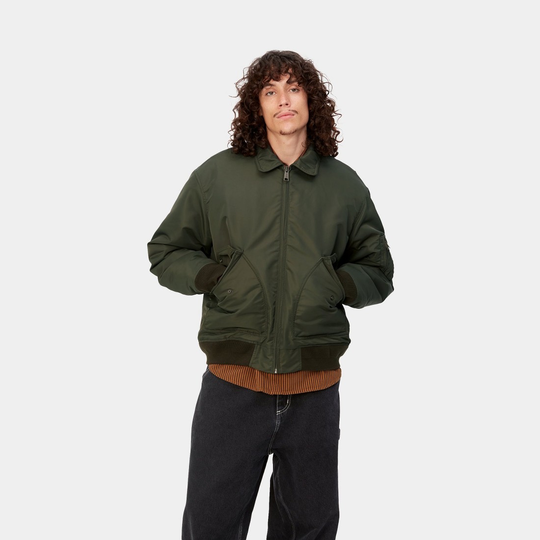 Olten Bomber Plant / Smoke Green Carhartt WIP