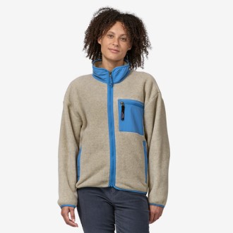 W's Synchilla® Fleece Jkt Oatmeal Heather / Blue Bird Patagonia