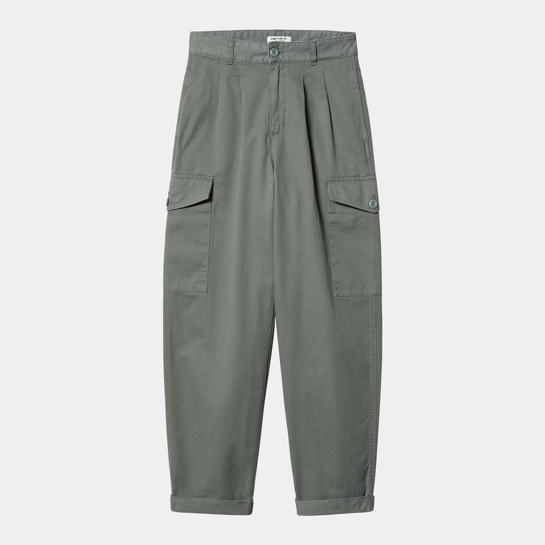 W' Collins Pant Smoke Green Garment Dyed Carhartt WIP