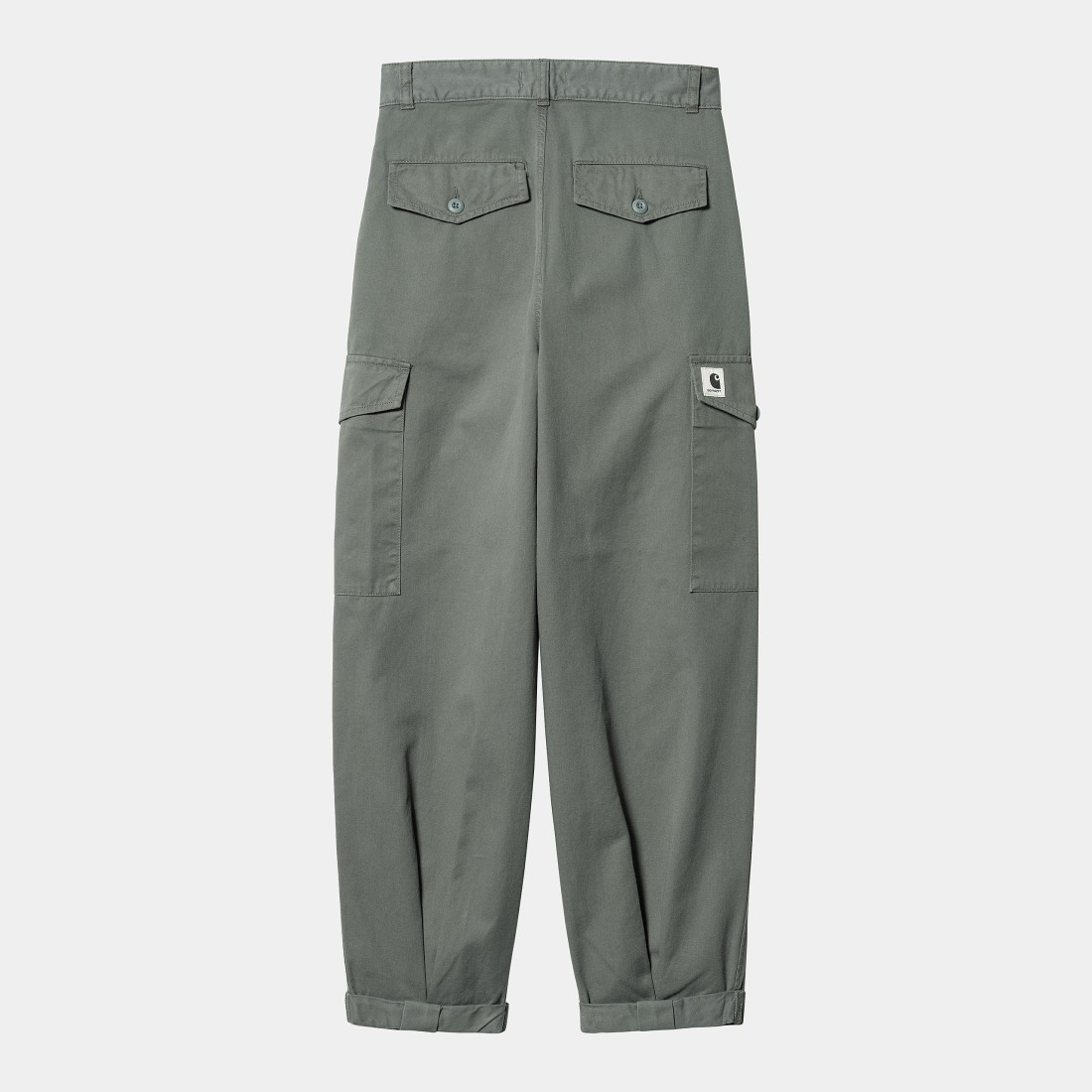 W' Collins Pant Smoke Green Garment Dyed Carhartt WIP