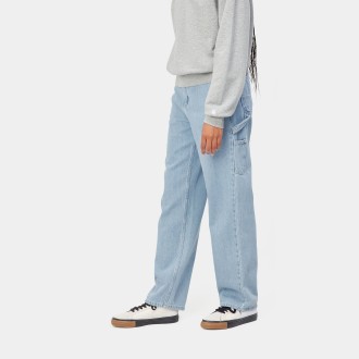 W' Pierce Pant Straight Blue Stone Bleached Carhartt WIP