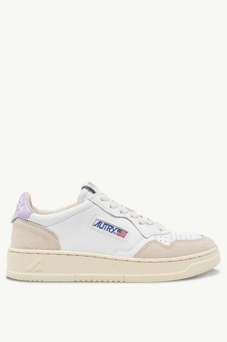 Basket Medalist Low Leather / Suede Blanc / Pslilac Autry