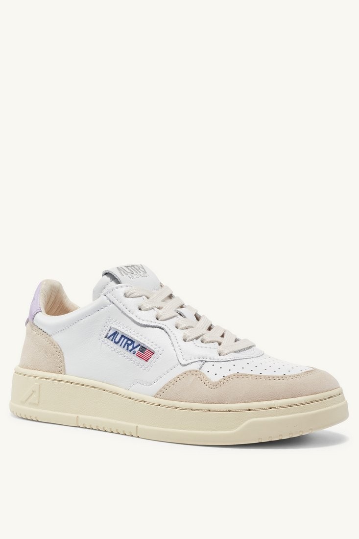 Basket Medalist Low Leather / Suede White / Pslilac Autry