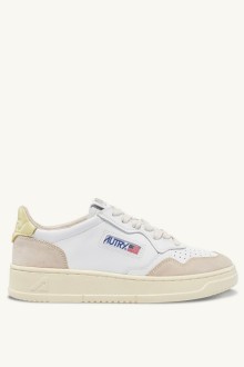 Basket Medalist Low Leather / Suede Blanc / Lemgra