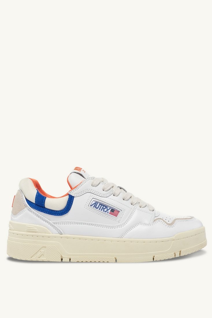 Basket CLC Low Mult / Mat White/Orange/Bluette Autry