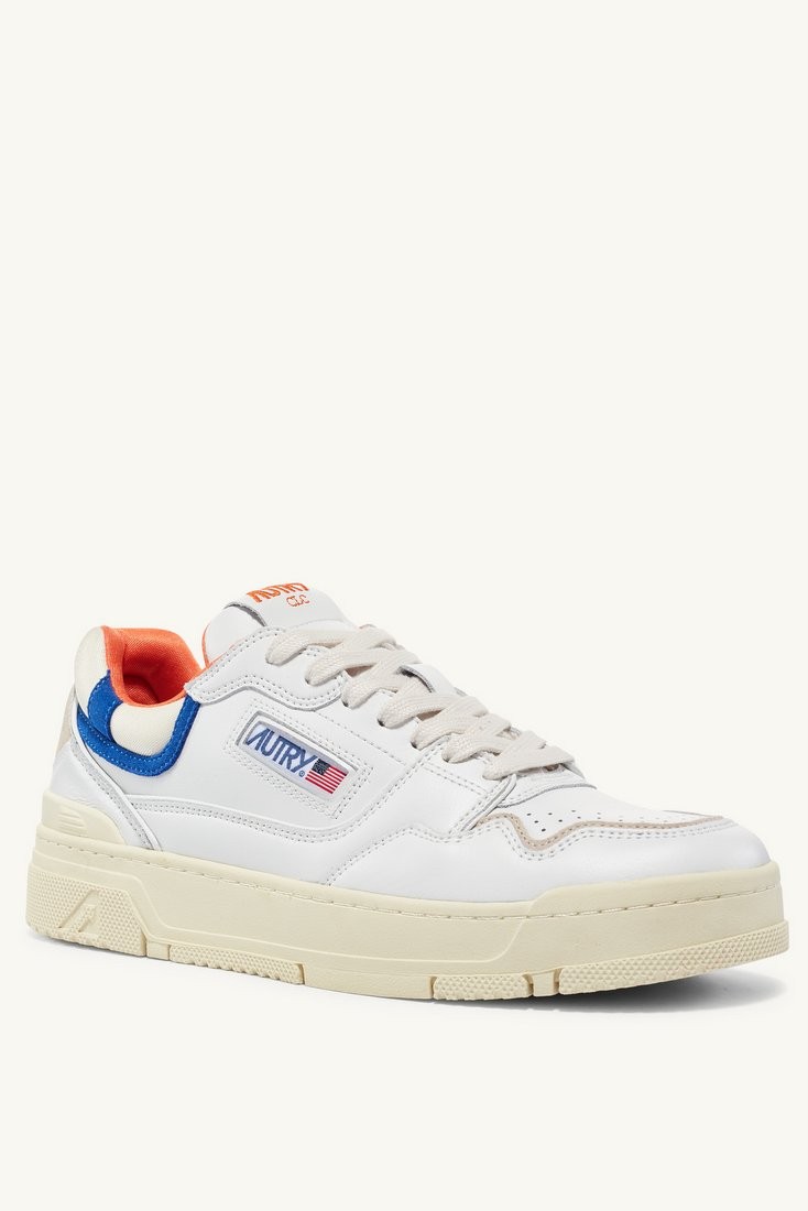 Basket CLC Low Mult / Mat White/Orange/Bluette Autry