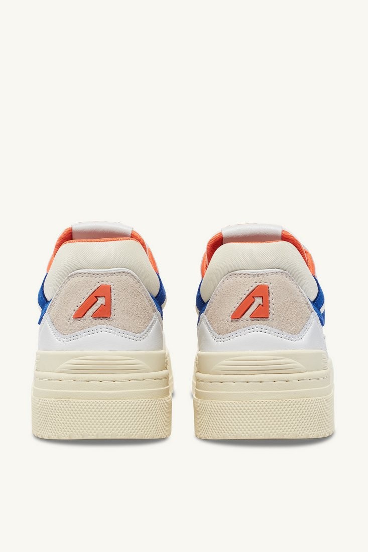 Basket CLC Low Mult / Mat White/Orange/Bluette Autry