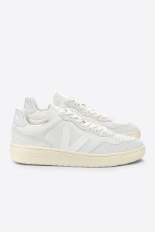 V90 O.T. Leather Gravel White Veja