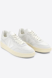 V90 O.T. Leather Gravel White Veja