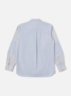 Patched Shirt Blue Stripe Universal Works