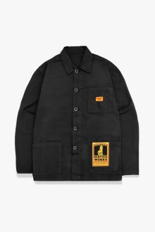 Ripstop Coverall Jacket Black Service Works