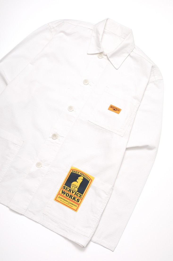 Ripstop Coverall Jacket Off-White Service Works