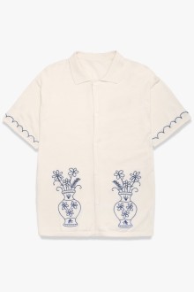 SS Knitted Vase Shirt Off White Service Works