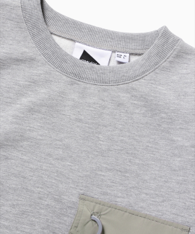 Pocket Sweat Shirt Gramicci x And Wander Grey