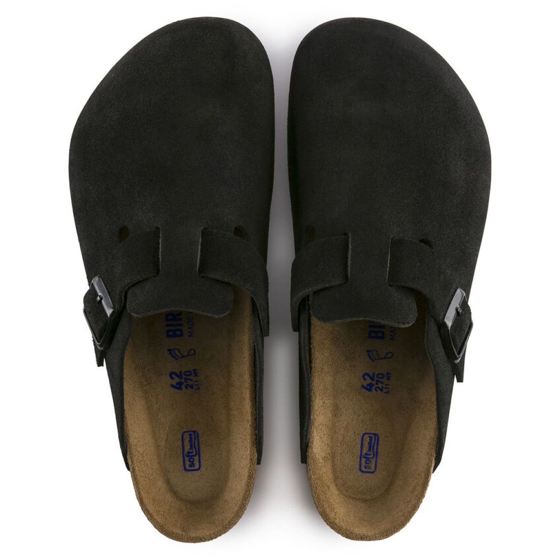 Boston Suede Black Birkenstock