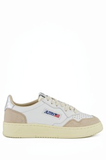 Basket Medalist Low Leather / Suede White / Silver Autry