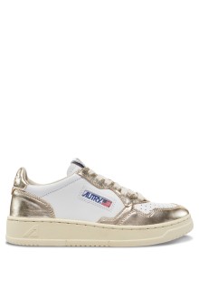 Basket Medalist Low Leather White / Platinum Autry