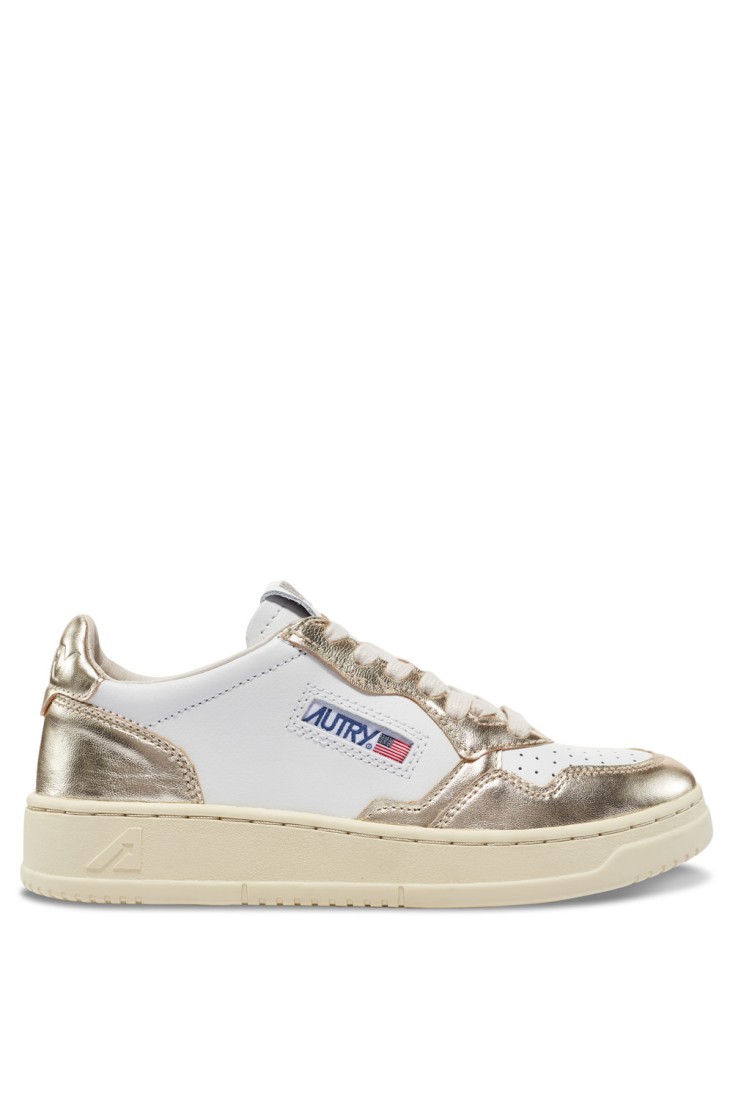 Medalist Low Leather White / Platinum Autry