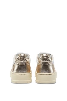 Basket Medalist Low Leather White / Platinum Autry