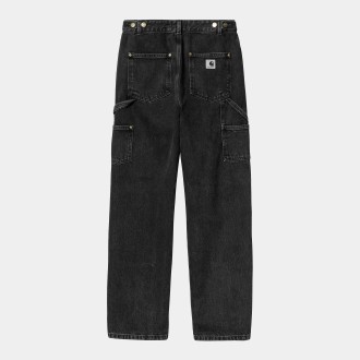 W' Nashua Double Knee Pant Black Stone Washed Carhartt WIP
