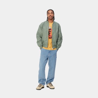 Double Knee Pant Blue Stone Bleached Carhartt WIP